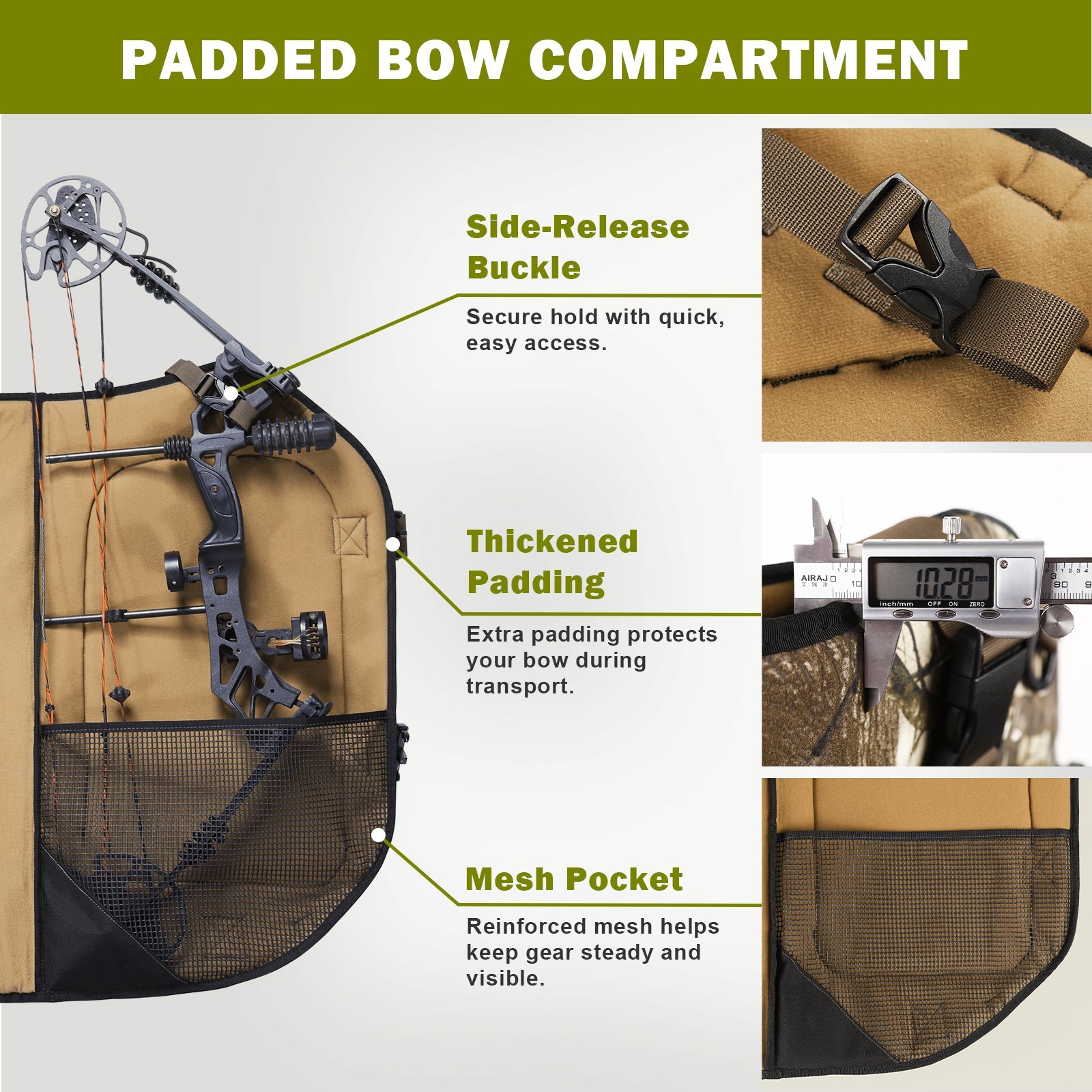 VOTAGOO® Hunting Backpack with Bow Holder
