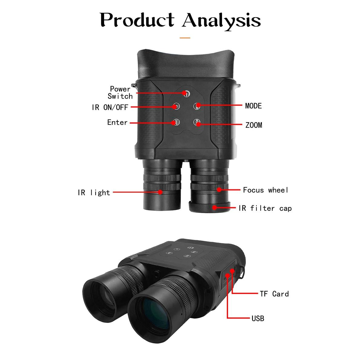 NNEIDS Hd Infrared Binoculars For Outdoor Hunting