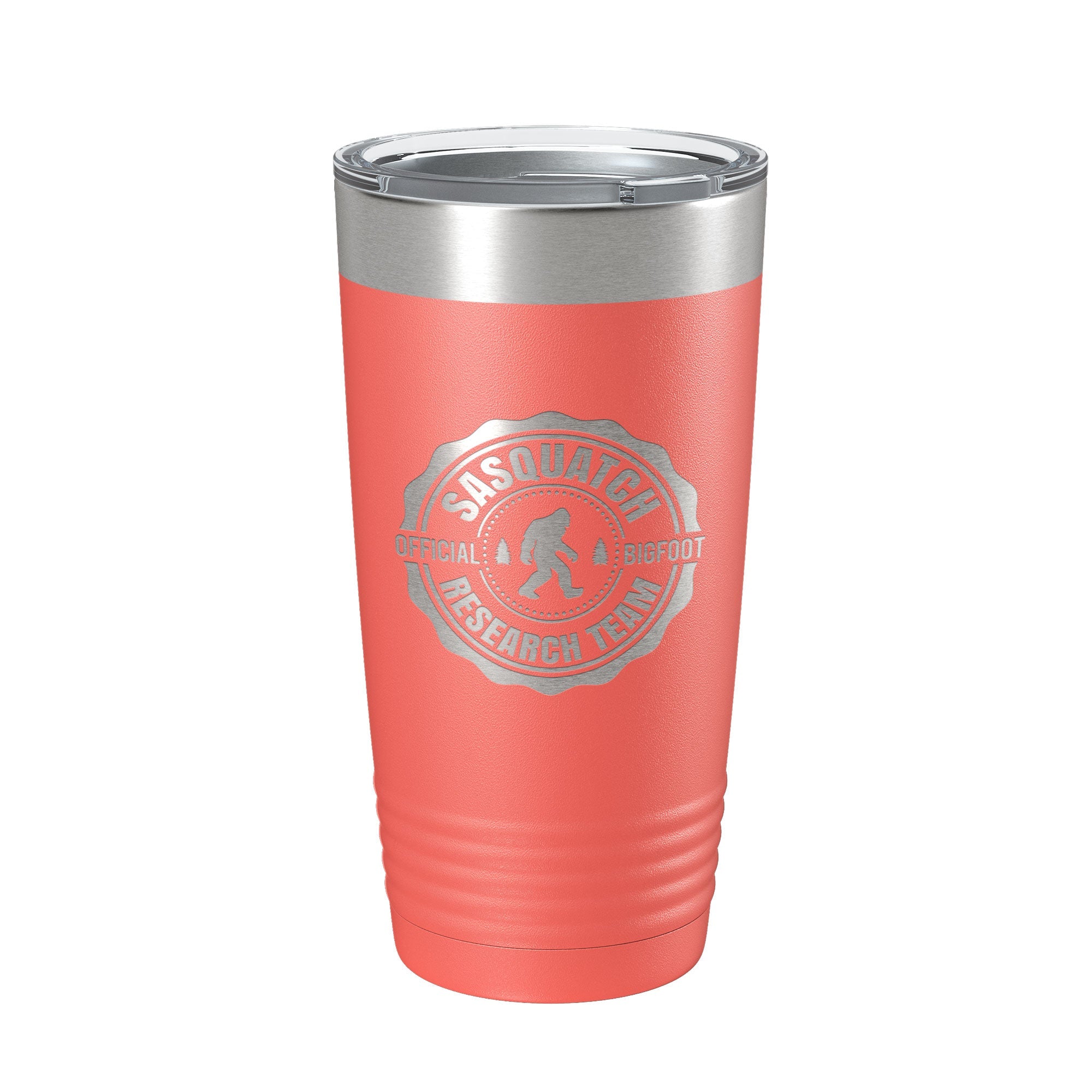 Sasquatch Tumbler Bigfoot Research Team Travel Mug Gift Camping Outdoors Insulated Laser Engraved Coffee Cup 20 oz